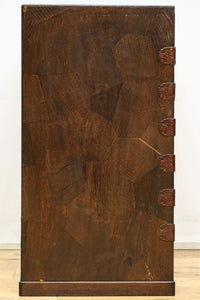 稀少サイズ!!気品ある寄木細工づくりの観音収納箪笥 BB3080