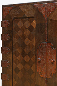 稀少サイズ!!気品ある寄木細工づくりの観音収納箪笥 BB3080