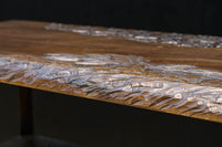 花彫刻が華やかな日光彫の飾り棚 BB3086