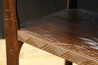 花彫刻が華やかな日光彫の飾り棚 BB3086