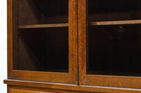 ダイヤガラスが煌めくレトロモダンな観音扉のガラスケース BB3092