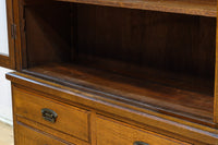 ダイヤガラスが煌めくレトロモダンな観音扉のガラスケース BB3092