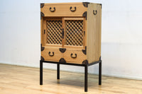 七宝組子が可愛らしいアイアンフレーム付き枕箪笥 BB3094