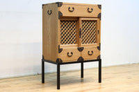 七宝組子が可愛らしいアイアンフレーム付き枕箪笥 BB3094