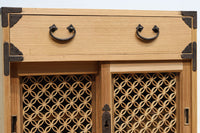 七宝組子が可愛らしいアイアンフレーム付き枕箪笥 BB3094