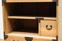 七宝組子が可愛らしいアイアンフレーム付き枕箪笥 BB3094