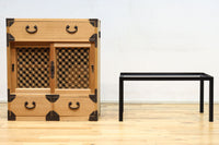 七宝組子が可愛らしいアイアンフレーム付き枕箪笥 BB3094