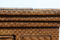 珍品!! 味わい深い網代編みの衣裳箪笥 BB3101