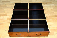 引き出し内部にまで黒漆を施した上質な庄内収納箪笥 BB3113