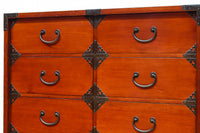 引き出し内部にまで黒漆を施した上質な庄内収納箪笥 BB3113