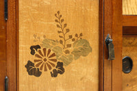 国産ステンドグラスが煌めく魅力的な造りのライティングビューロー BB3114