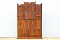 国産ステンドグラスが煌めく魅力的な造りのライティングビューロー BB3114