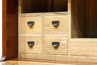 国産ステンドグラスが煌めく魅力的な造りのライティングビューロー BB3114