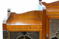 国産ステンドグラスが煌めく魅力的な造りのライティングビューロー BB3114