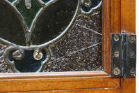 国産ステンドグラスが煌めく魅力的な造りのライティングビューロー BB3114