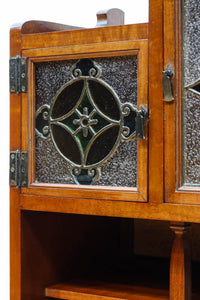 国産ステンドグラスが煌めく魅力的な造りのライティングビューロー BB3114