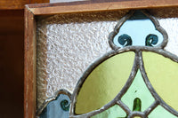 国産ステンドグラスが煌めく魅力的な造りのライティングビューロー BB3114