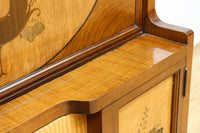 国産ステンドグラスが煌めく魅力的な造りのライティングビューロー BB3114