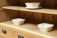 幅900ミリ!! 温かみのある木地色のレトロガラスケース BB3115