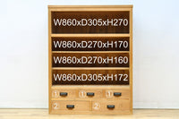 幅900ミリ!! 温かみのある木地色のレトロガラスケース BB3115