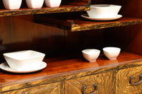 美しいけやきと黒柿杢目の風情溢れる極上茶箪笥 BB3117