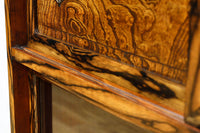 美しいけやきと黒柿杢目の風情溢れる極上茶箪笥 BB3117