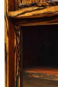 美しいけやきと黒柿杢目の風情溢れる極上茶箪笥 BB3117