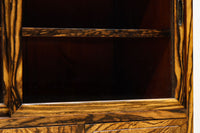 美しいけやきと黒柿杢目の風情溢れる極上茶箪笥 BB3117