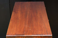 美しいけやきと黒柿杢目の風情溢れる極上茶箪笥 BB3117