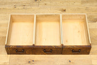 美しいけやきと黒柿杢目の風情溢れる極上茶箪笥 BB3117