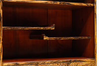 美しいけやきと黒柿杢目の風情溢れる極上茶箪笥 BB3117