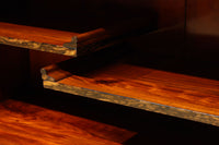 美しいけやきと黒柿杢目の風情溢れる極上茶箪笥 BB3117