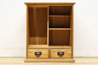 極上全面タモ材‼ 木地色の優しい風合いをした網代戸の小箪笥 BB3122