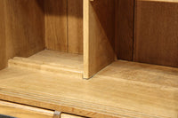 極上全面タモ材‼ 木地色の優しい風合いをした網代戸の小箪笥 BB3122