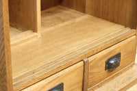 極上全面タモ材‼ 木地色の優しい風合いをした網代戸の小箪笥 BB3122