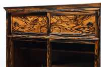 正面に黒柿、三方に欅を惜しみなく使用した高級感極上茶箪笥 BB3127