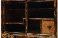 正面に黒柿、三方に欅を惜しみなく使用した高級感極上茶箪笥 BB3127