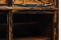 正面に黒柿、三方に欅を惜しみなく使用した高級感極上茶箪笥 BB3127