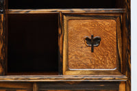 正面に黒柿、三方に欅を惜しみなく使用した高級感極上茶箪笥 BB3127