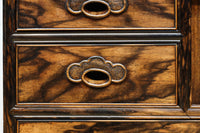 正面に黒柿、三方に欅を惜しみなく使用した高級感極上茶箪笥 BB3127