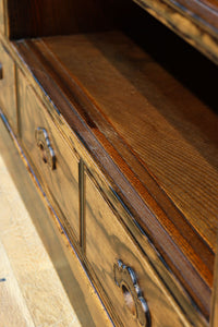 正面に黒柿、三方に欅を惜しみなく使用した高級感極上茶箪笥 BB3127