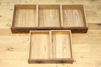 正面に黒柿、三方に欅を惜しみなく使用した高級感極上茶箪笥 BB3127