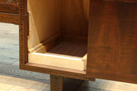 桜の彫刻模様で華やかな軽井沢彫鏡台 BB3145