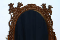 桜の彫刻模様で華やかな軽井沢彫鏡台 BB3145