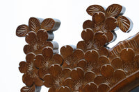 桜の彫刻模様で華やかな軽井沢彫鏡台 BB3145