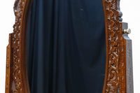 桜の彫刻模様で華やかな軽井沢彫鏡台 BB3145