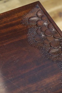 桜の彫刻模様で華やかな軽井沢彫鏡台 BB3145