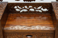 桜の彫刻模様で華やかな軽井沢彫鏡台 BB3145