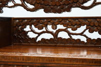 桜の彫刻模様で華やかな軽井沢彫鏡台 BB3145