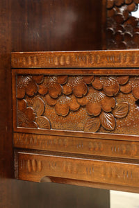 桜の彫刻模様で華やかな軽井沢彫鏡台 BB3145